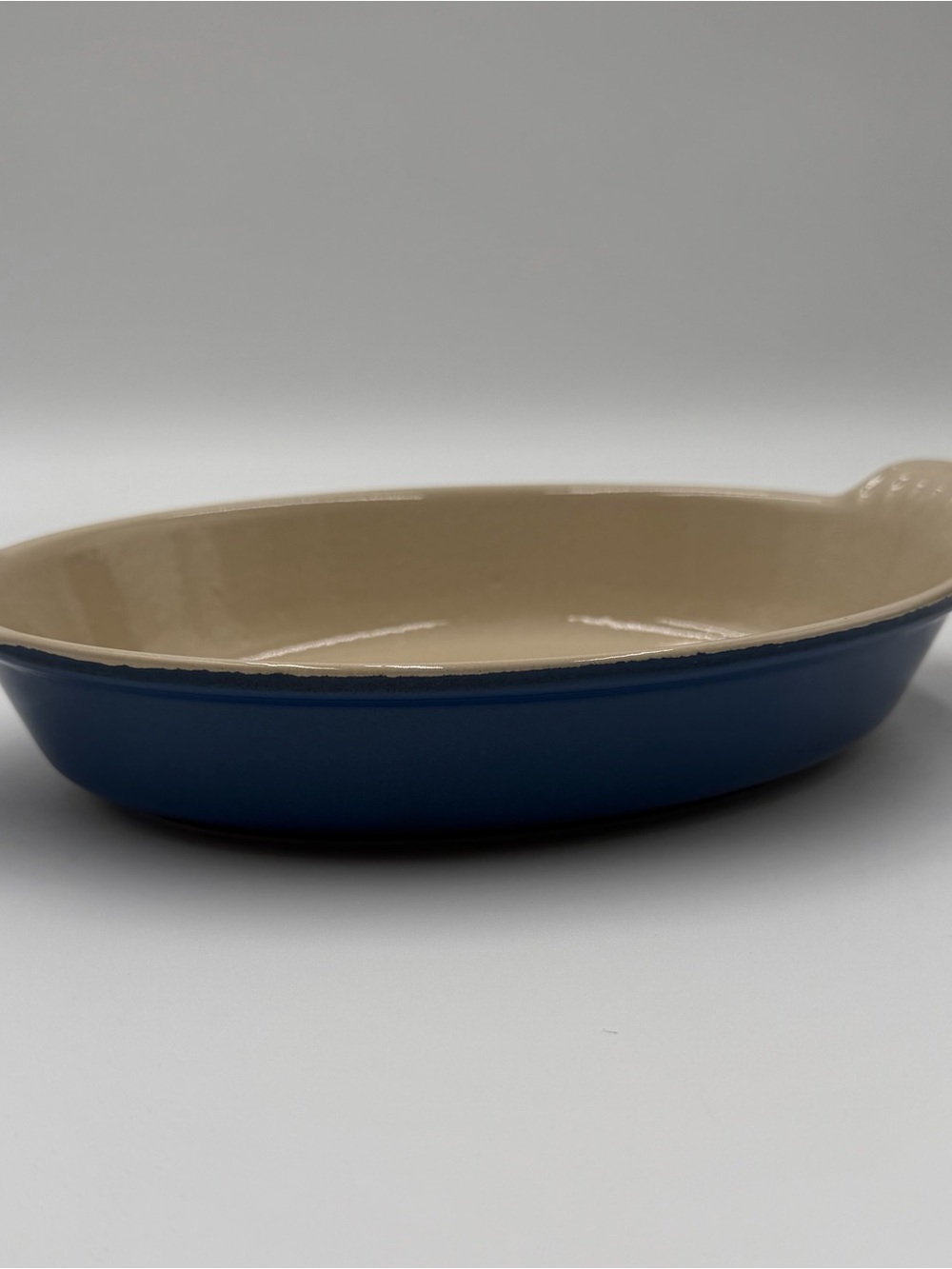Le Creuset Blue Oval #20 Enameled Cast Iron Au Gratin Baking Dish